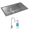 Elkay 16 Gauge SS 30-1/2" x 18-1/2" x 10" Single Bowl Undermount Sink Kit w/ Filtered Beverage Faucet EFRU281610TFG - alternate 4